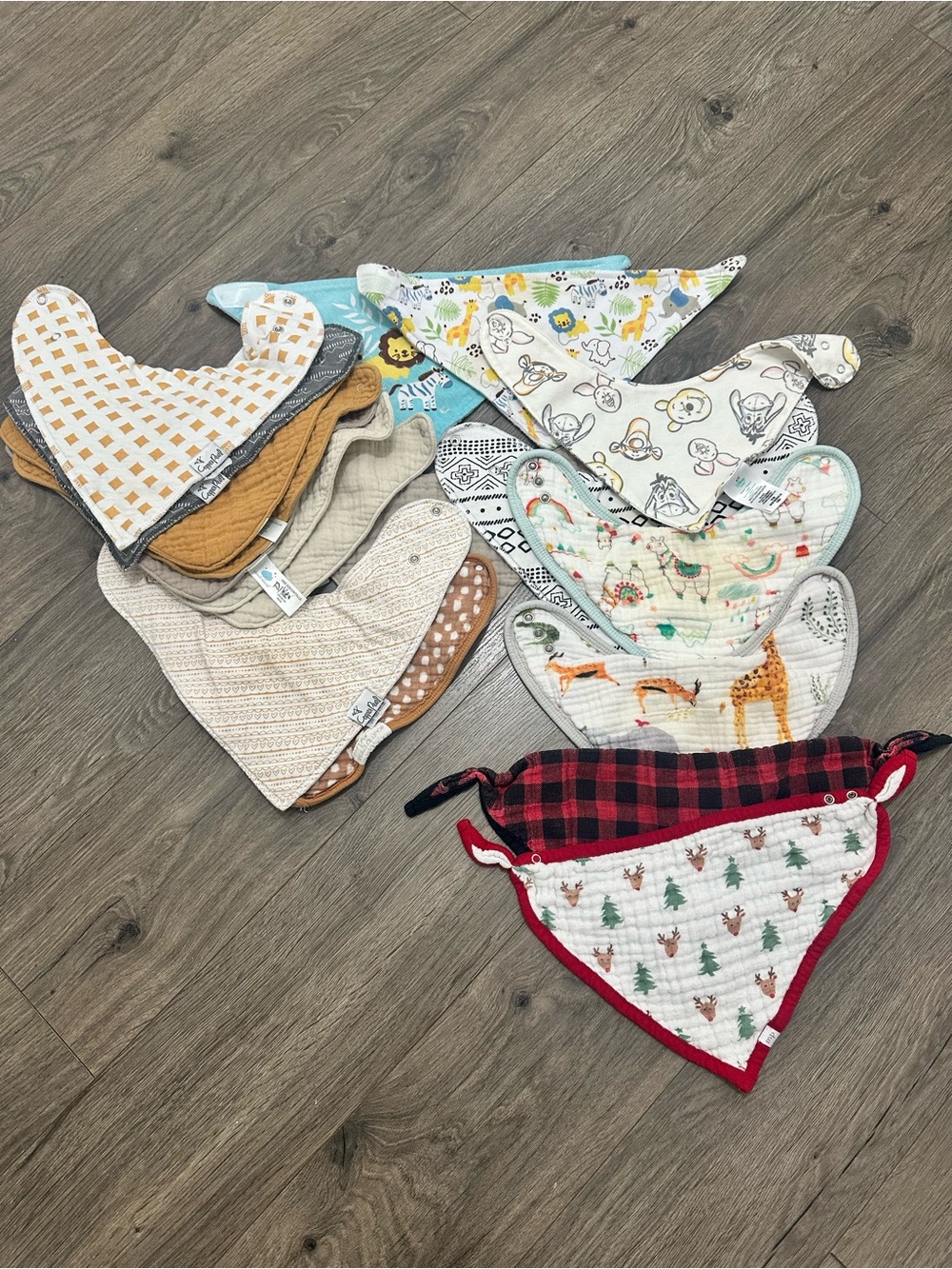 Copper Pearl and Winnie the Pooh Baby Bandana Bibs - Multi-Color